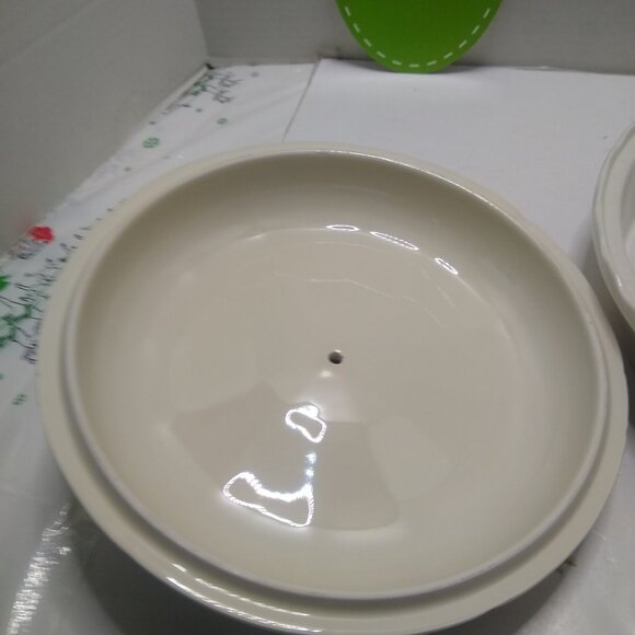 Covered Pie Dish, 11" Pumpkin Pie Ceramic Pie Holder from Over Some Chips - Picture 3 of 8